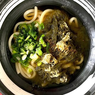 5分で爆速☆おぼろうどん☆とろろ昆布入り